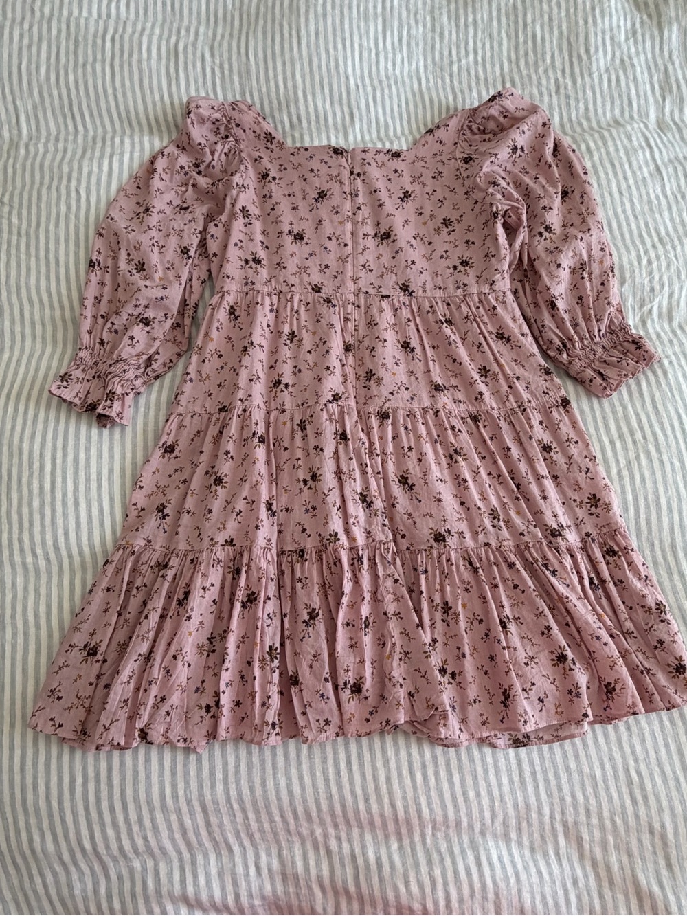 Madewell Pink Floral Puff Sleeve Dress - Picture 9 of 9